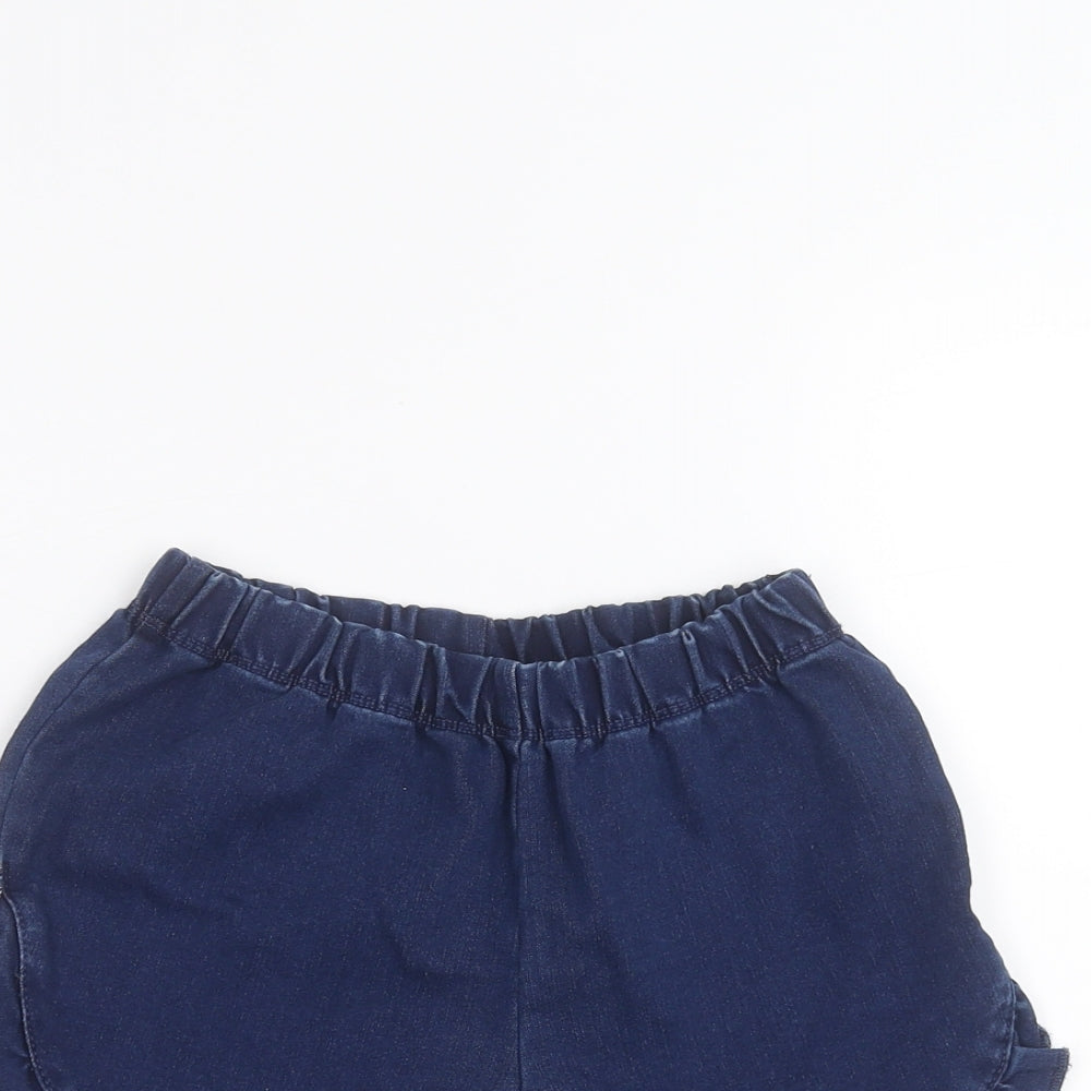 NEXT Girls Blue   Cut-Off Shorts Size 4-5 Years