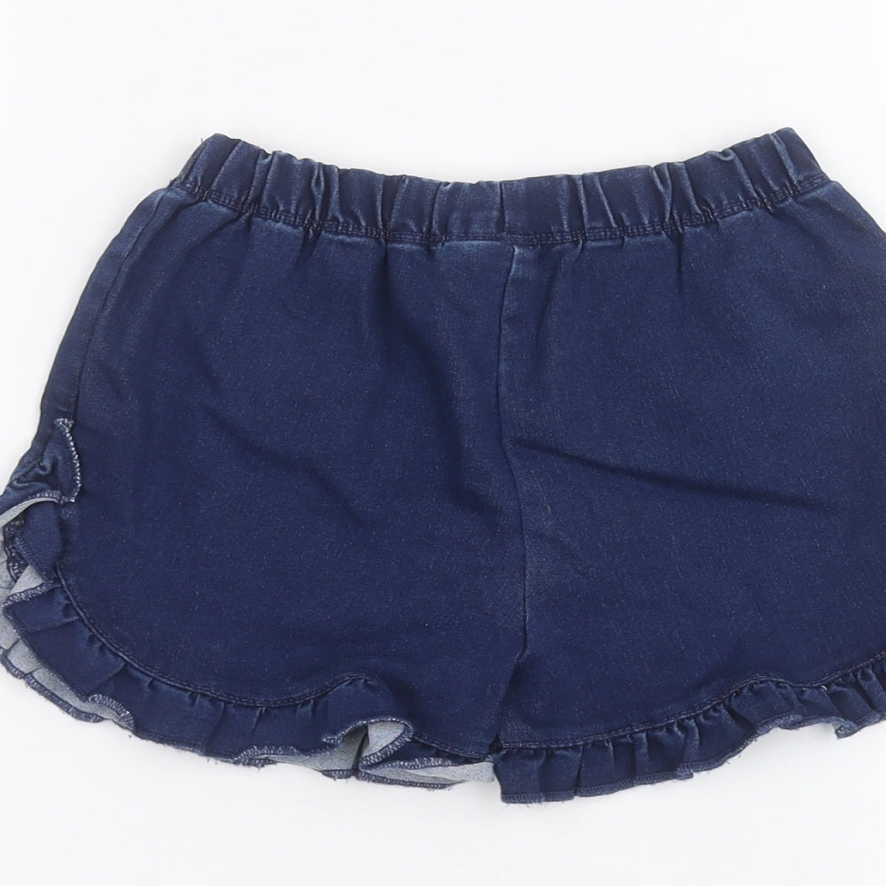 NEXT Girls Blue   Cut-Off Shorts Size 4-5 Years