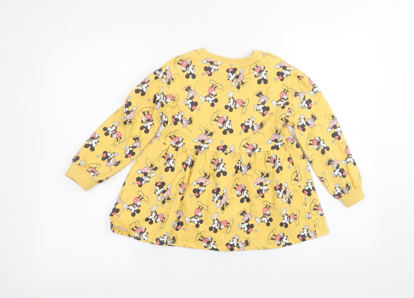 George Girls Yellow   Pullover Jumper Size 5-6 Years  - Disney