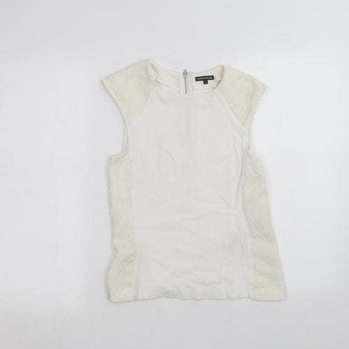Warehouse Womens White   Basic T-Shirt Size S