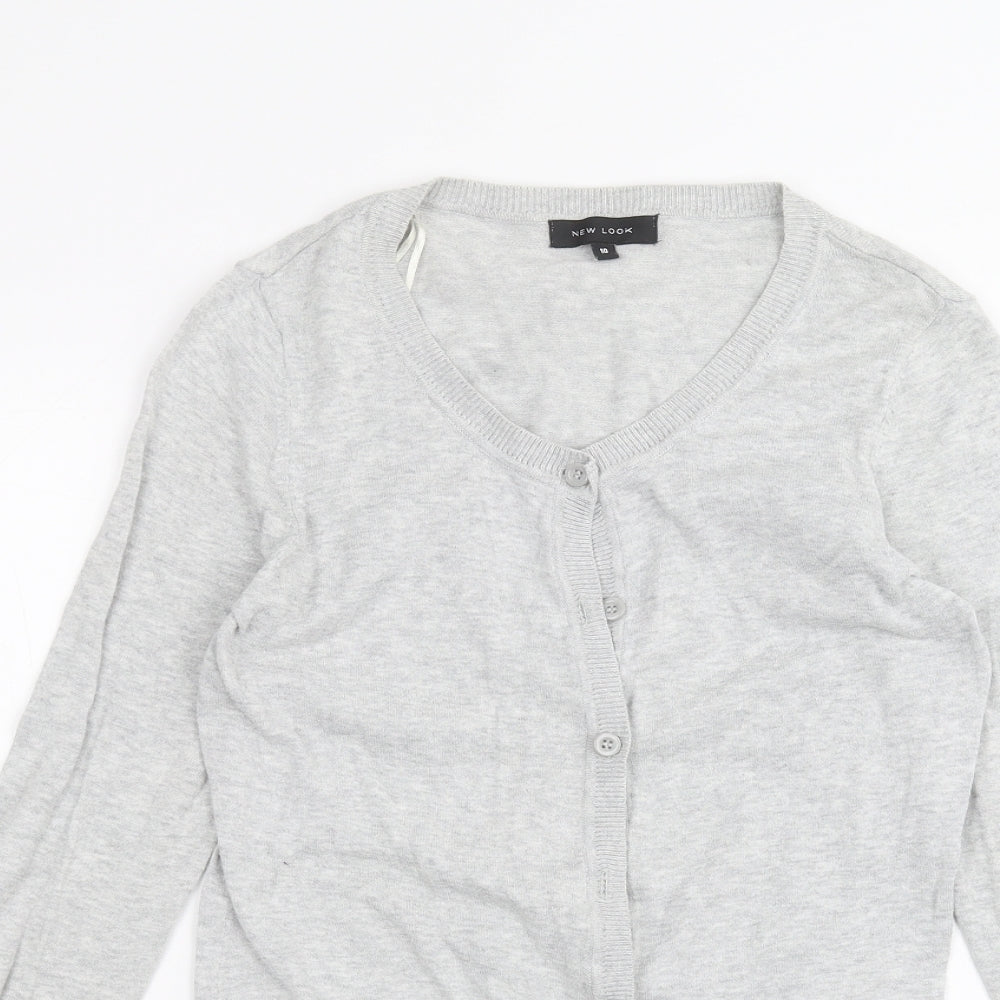 New Look Womens Grey   Cardigan Jumper Size 10
