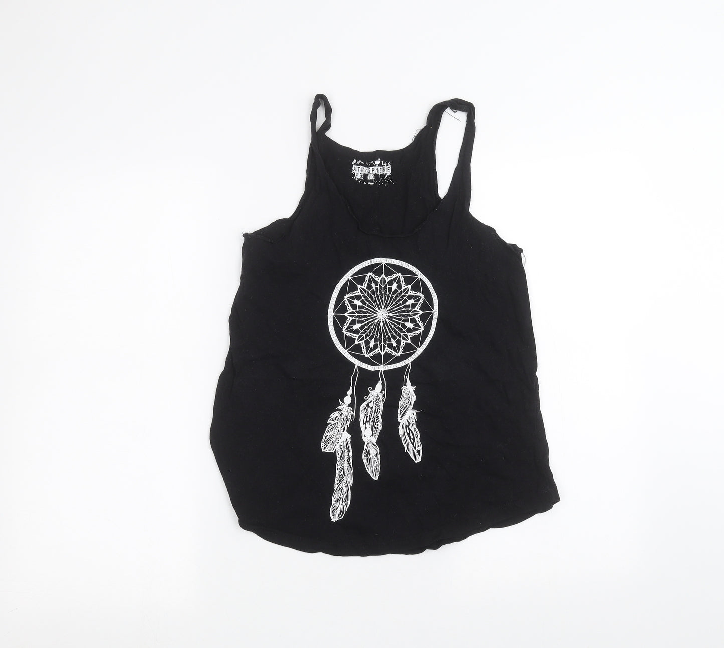 Atmosphere Womens Black   Basic T-Shirt Size 10