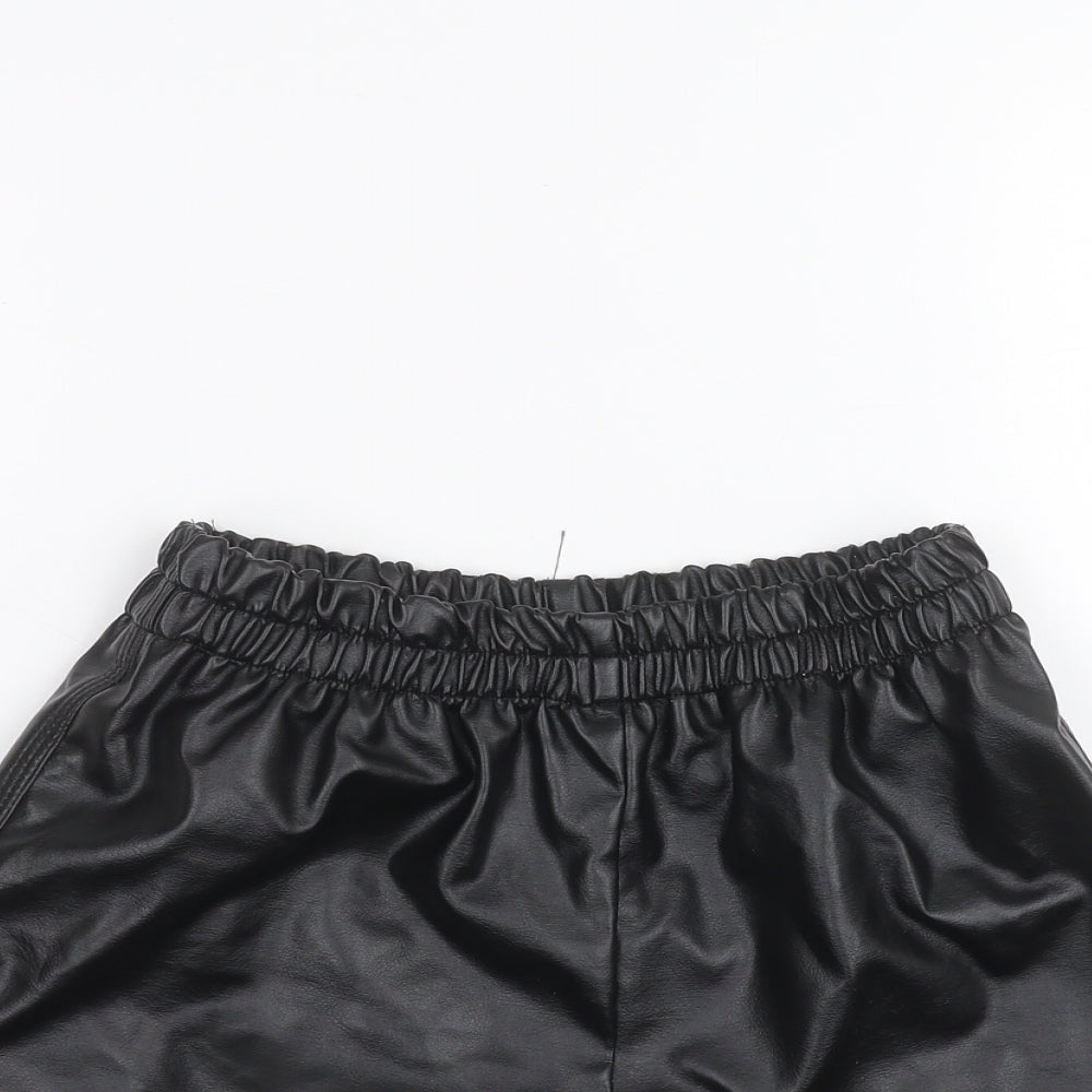 Boohoo Womens Black   Cut-Off Shorts Size 8