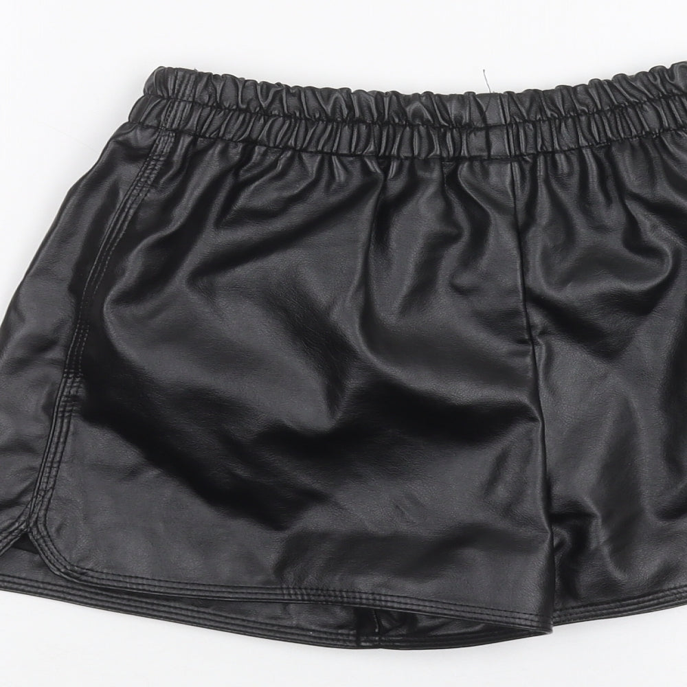 Boohoo Womens Black   Cut-Off Shorts Size 8