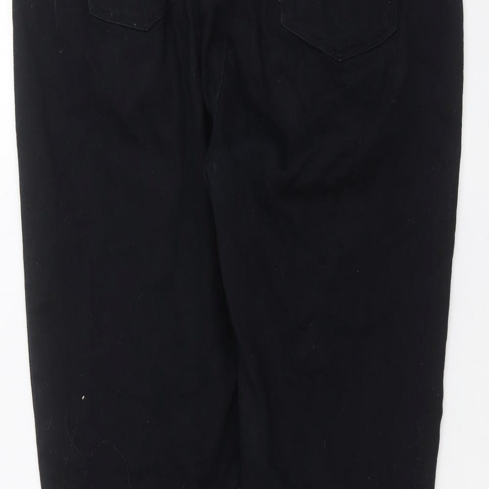 Peacocks Womens Black   Straight Jeans Size 16 L29 in