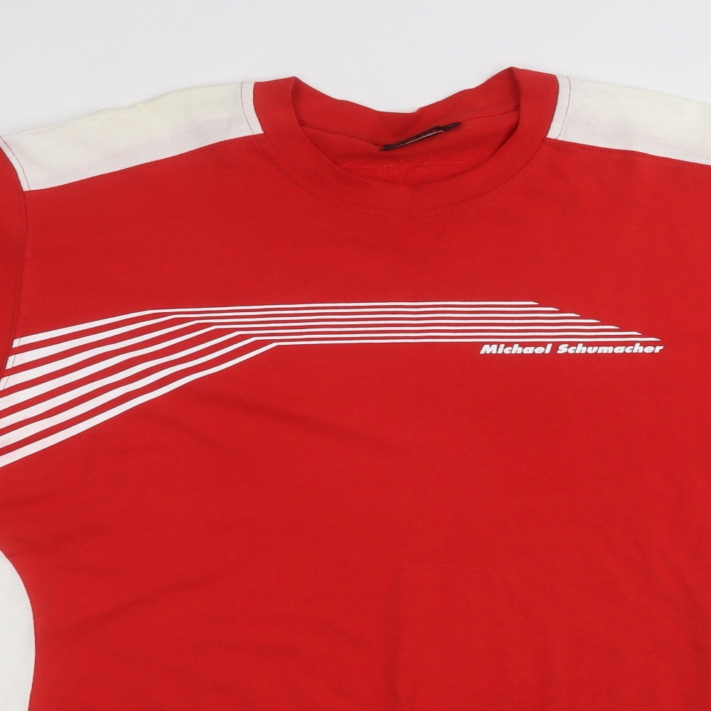 Michael shumacher Mens Red    T-Shirt Size XL