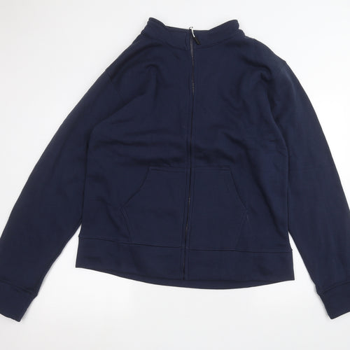 rock n roll Mens Blue   Full Zip Jumper Size XL