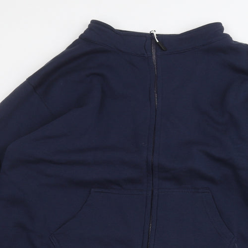rock n roll Mens Blue   Full Zip Jumper Size XL