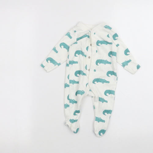 Marks and Spencer Baby White   Coverall One-Piece Size 0-3 Months