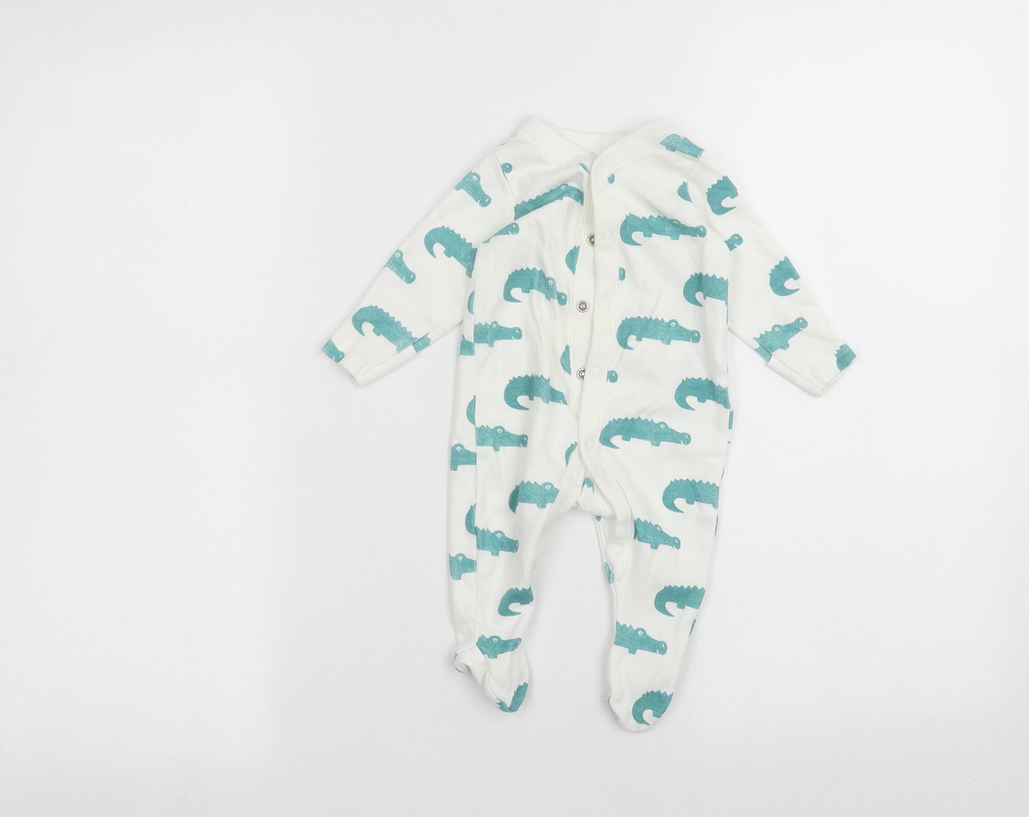 Marks and Spencer Baby White   Coverall One-Piece Size 0-3 Months