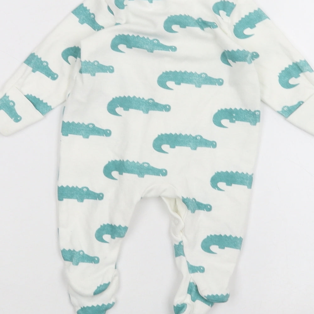 Marks and Spencer Baby White   Coverall One-Piece Size 0-3 Months