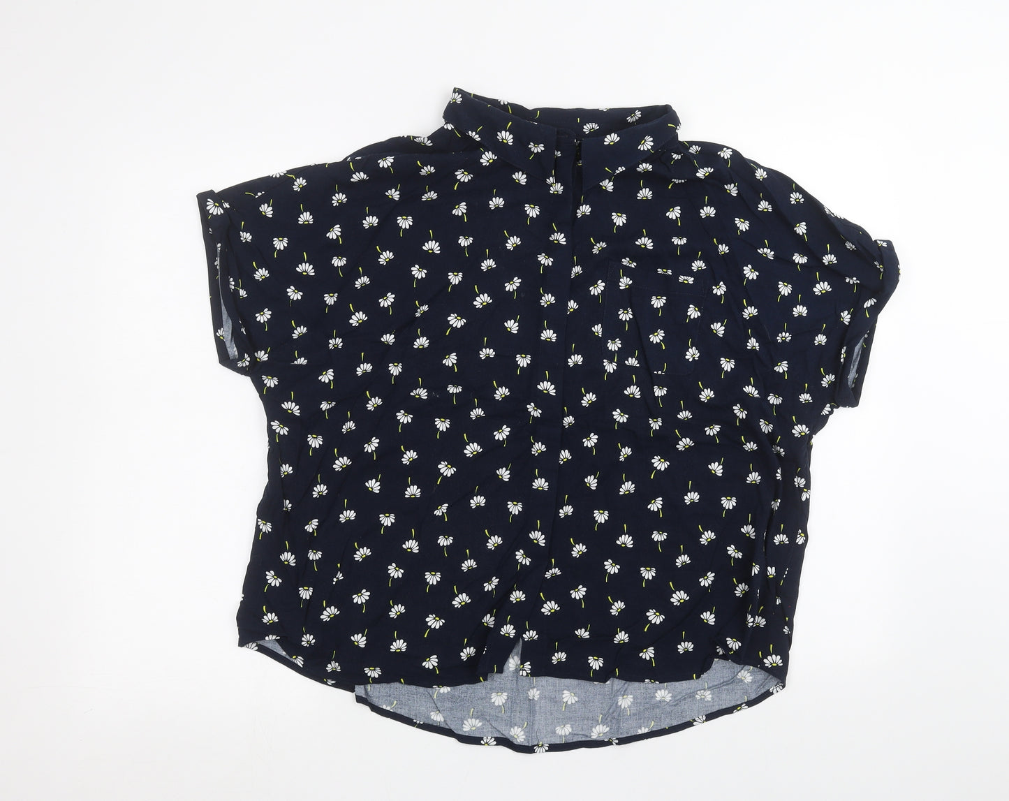Hush Womens Blue   Basic Button-Up Size 16