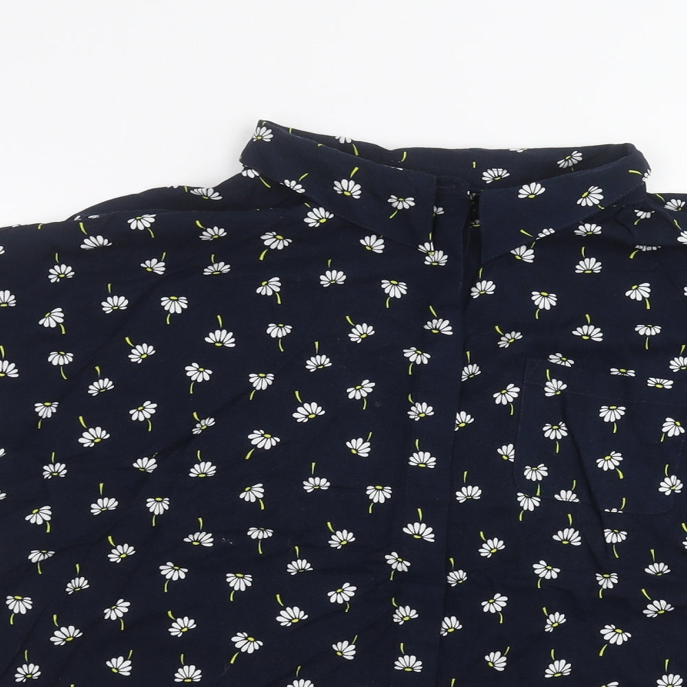 Hush Womens Blue   Basic Button-Up Size 16