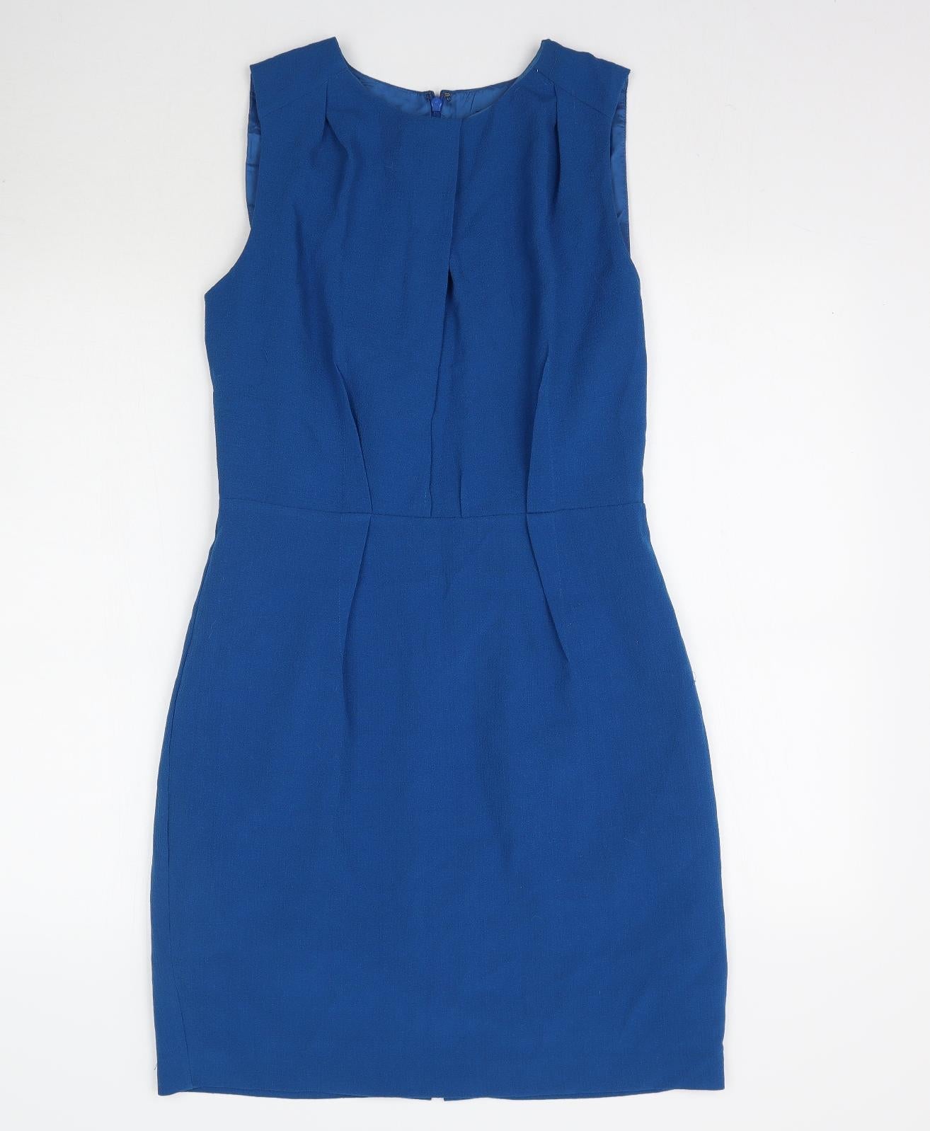 Warehouse Womens Blue   Pencil Dress  Size 12