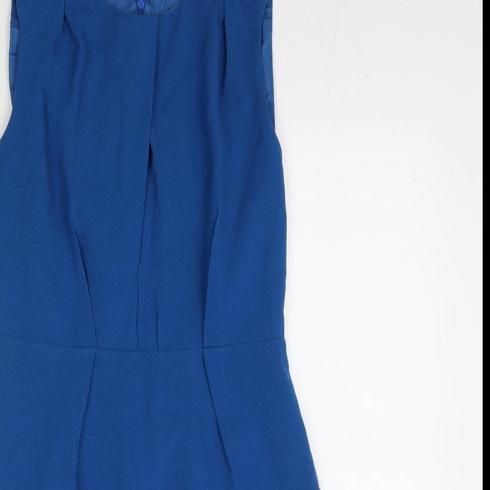 Warehouse Womens Blue   Pencil Dress  Size 12