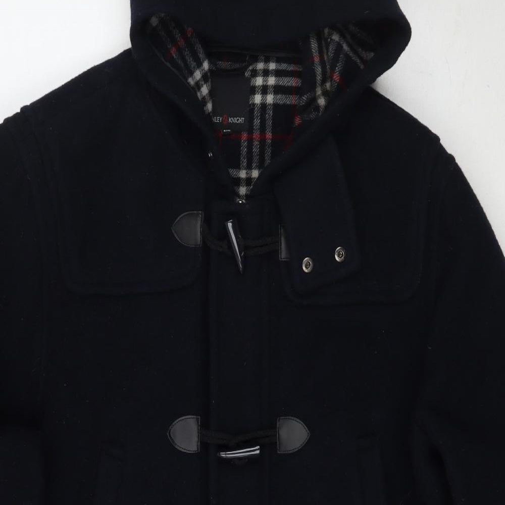 Henley & Knight Womens Blue   Pea Coat Coatigan Size 3XL