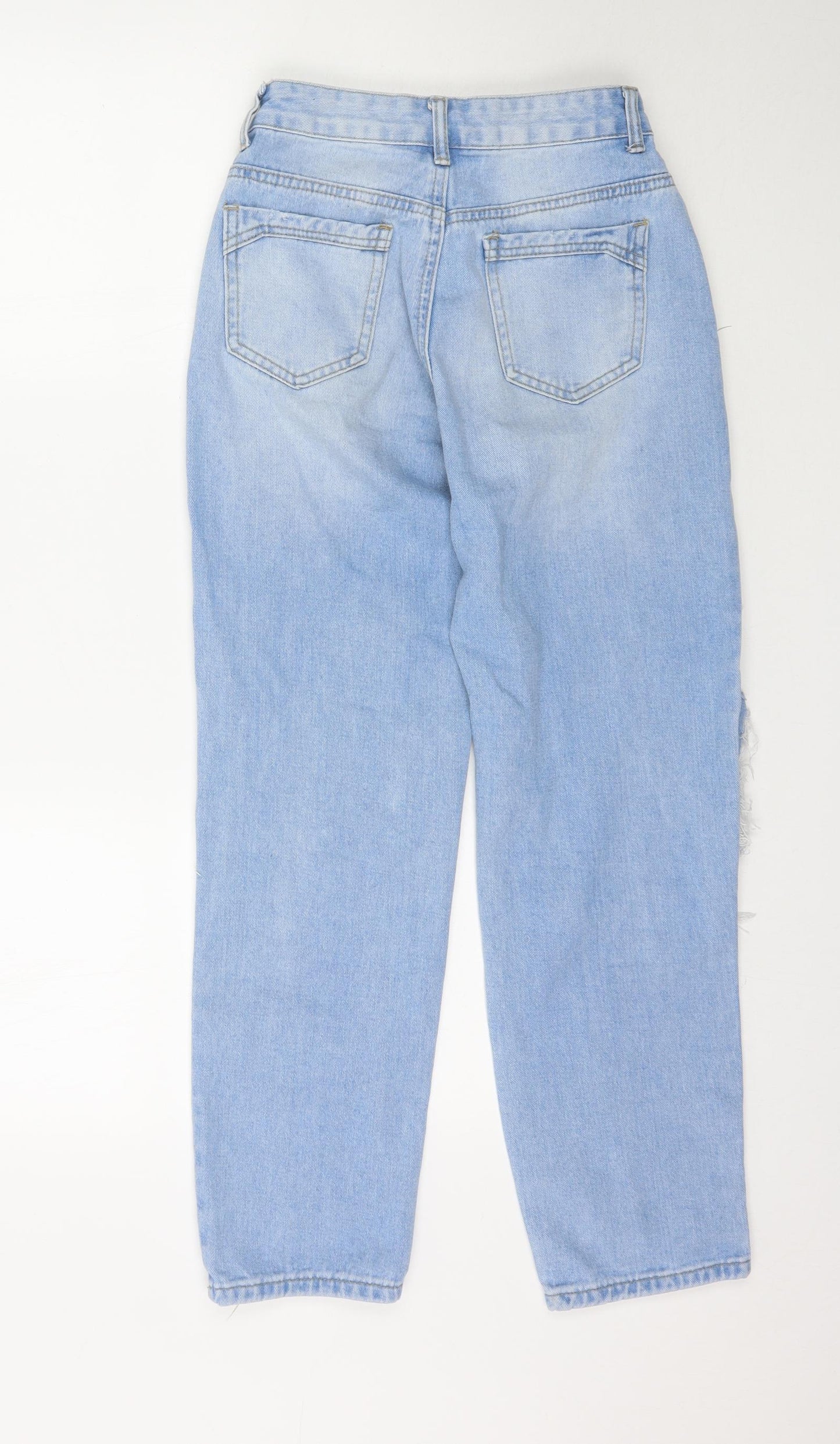 SheIn Womens Blue  Denim Straight Jeans Size XS L28 in