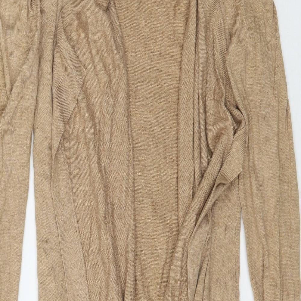 South Womens Beige  Knit Cardigan Jumper Size 10