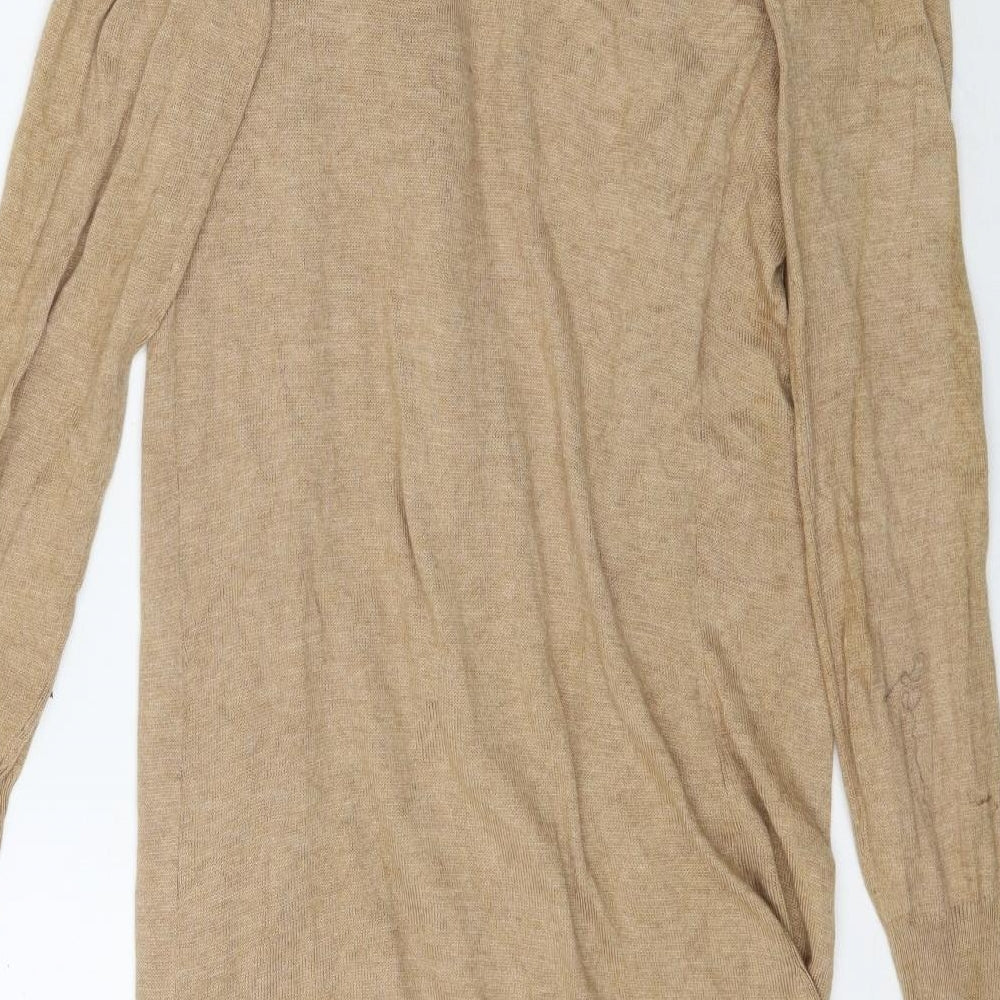 South Womens Beige  Knit Cardigan Jumper Size 10