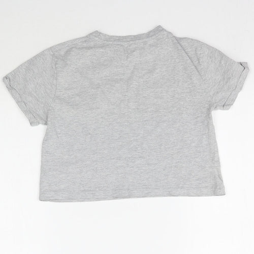Primark Womens Grey   Cropped T-Shirt Size 2XS  - Friends
