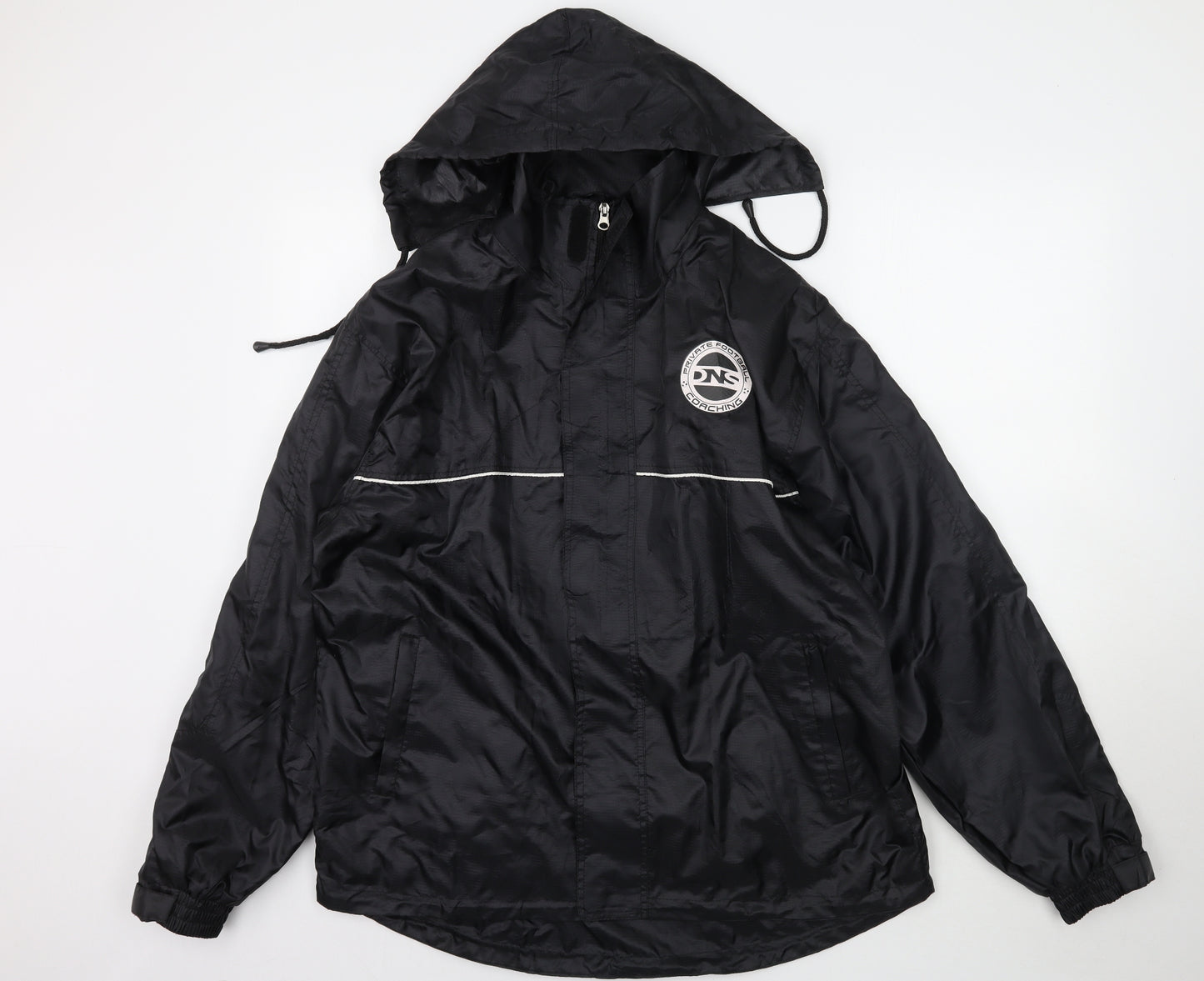 Preworn Mens Black   Rain Coat Coat Size L