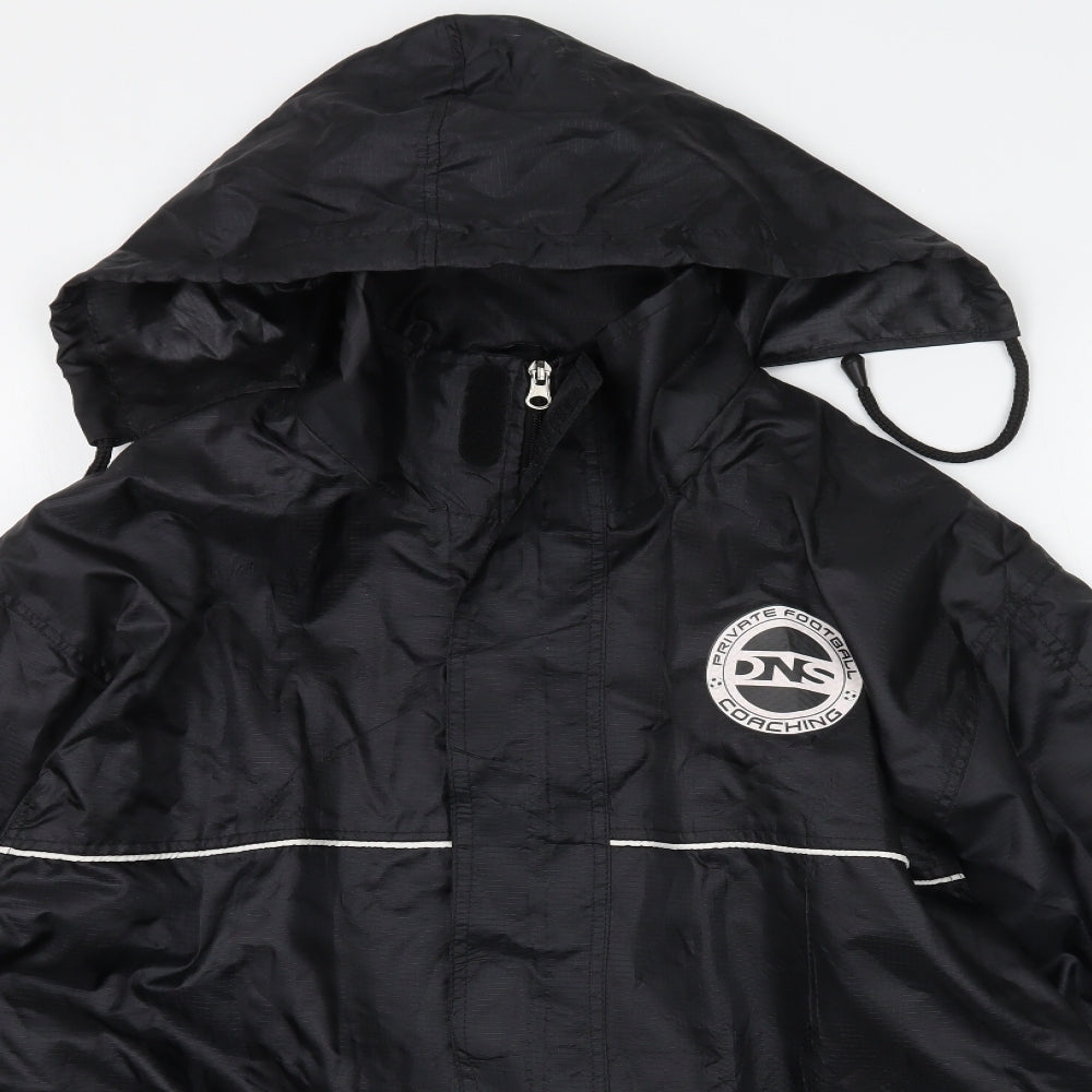 Preworn Mens Black   Rain Coat Coat Size L
