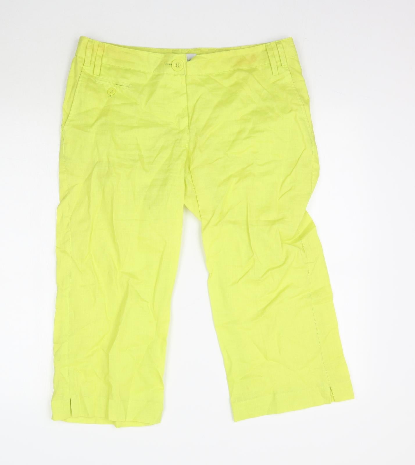MNG Basics Womens Yellow   Trousers  Size 14 L21 in
