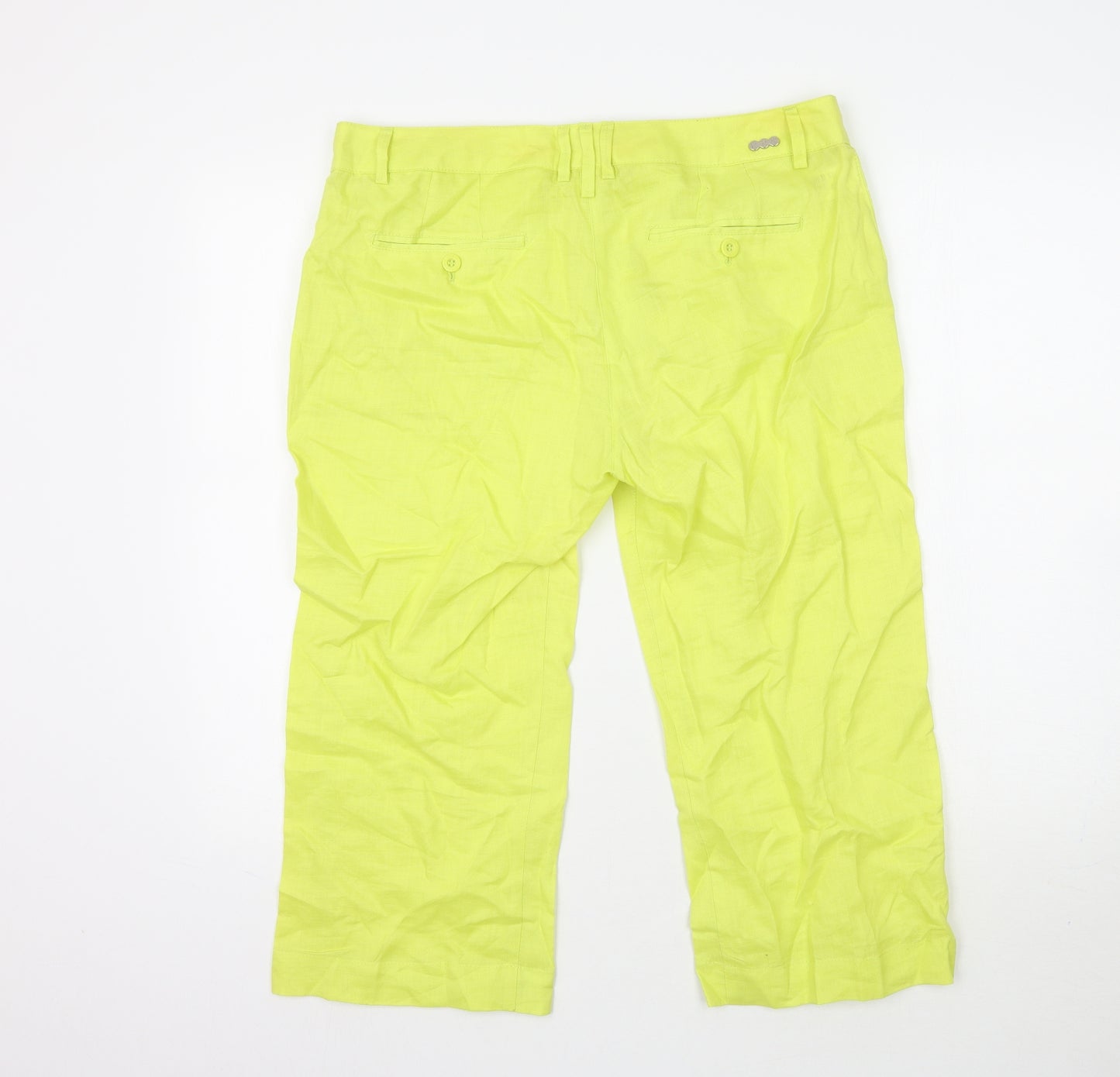 MNG Basics Womens Yellow   Trousers  Size 14 L21 in