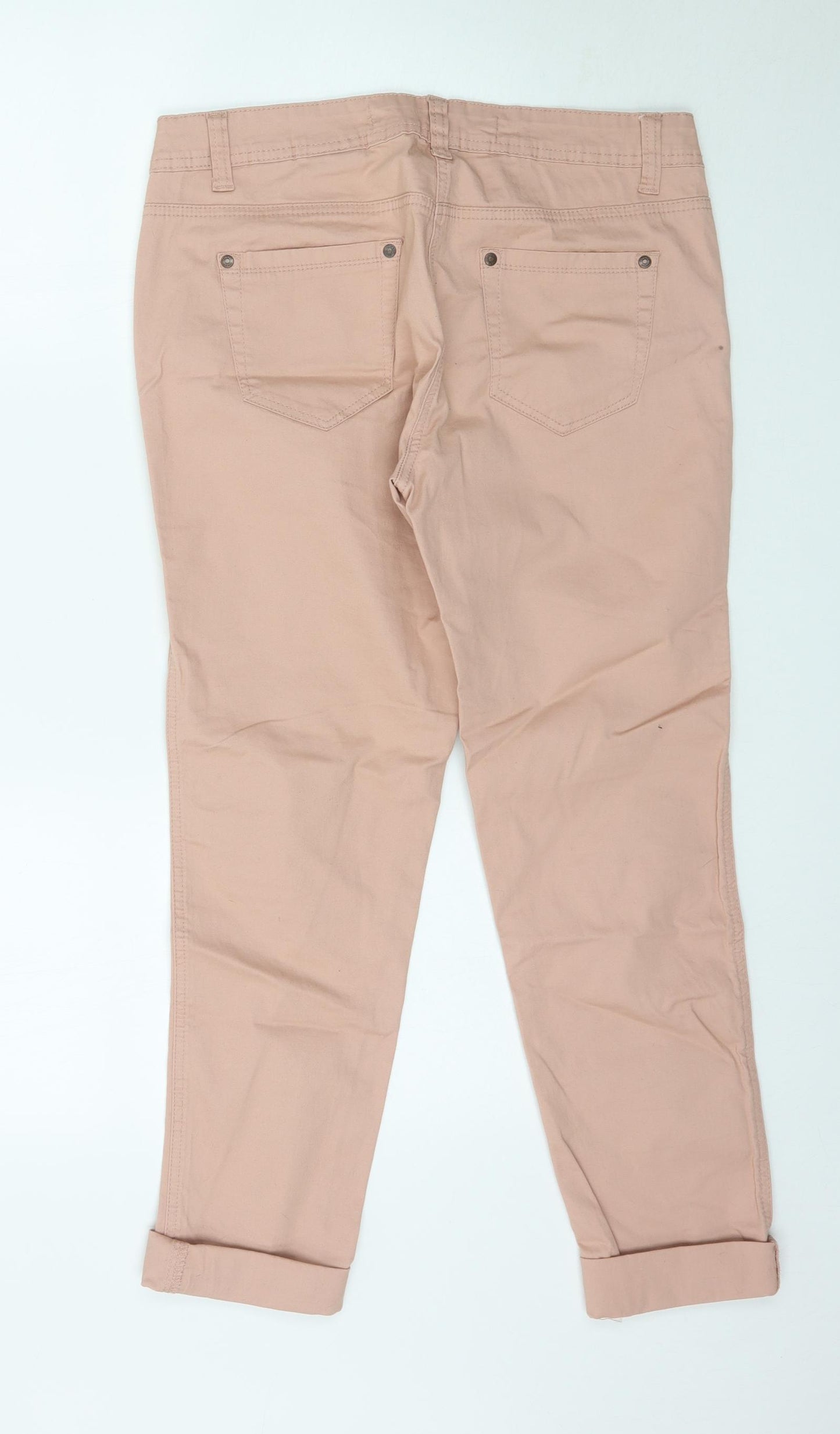 NEXT Womens Pink  Denim Skinny Jeans Size 14 L30 in