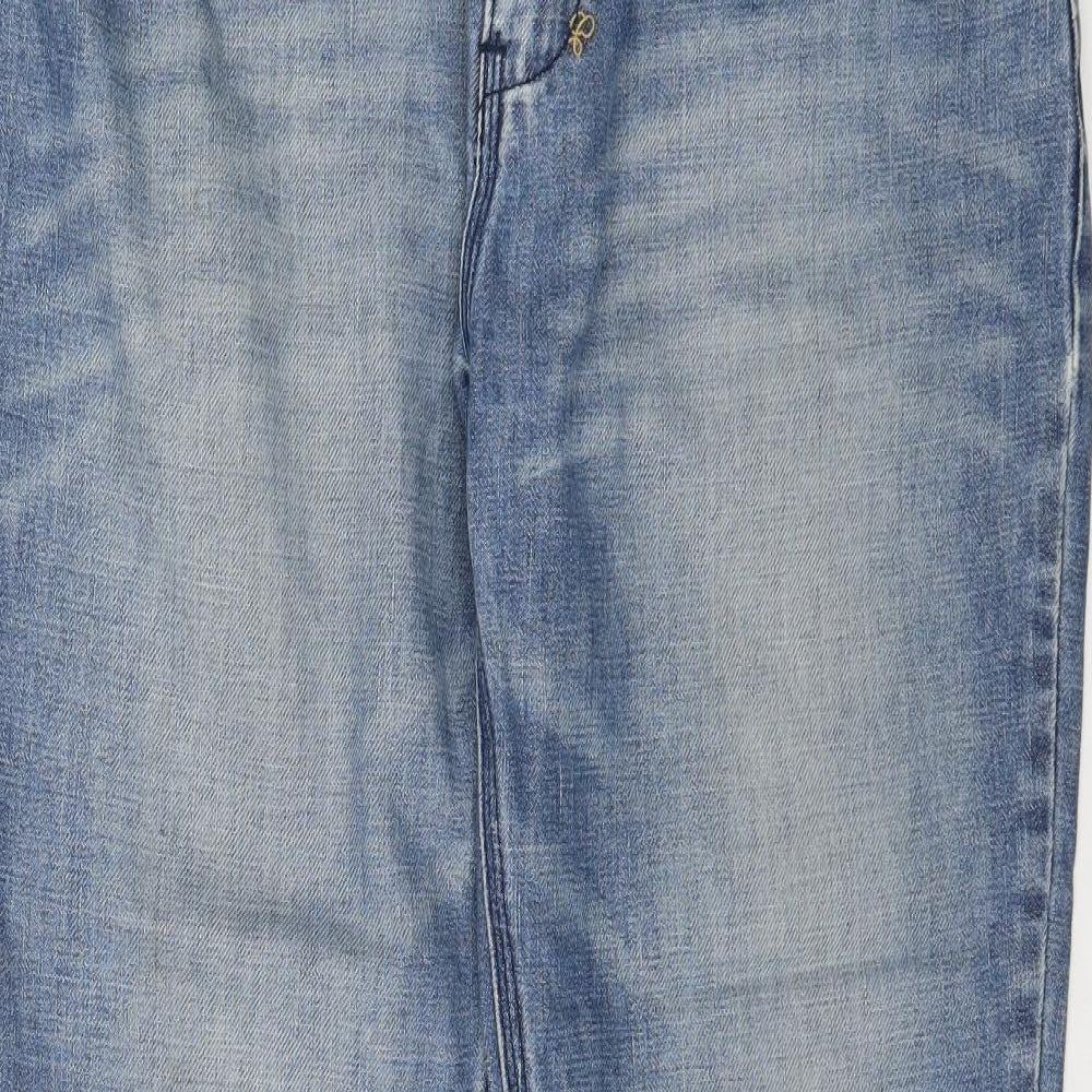 Chilli Pepper Womens Blue  Denim Straight Jeans Size 14 L33 in