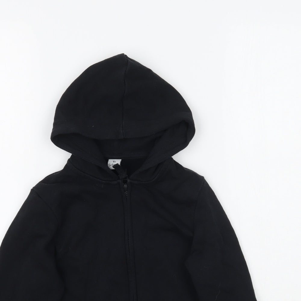 TU Boys Black   Full Zip Hoodie Size 5 Years