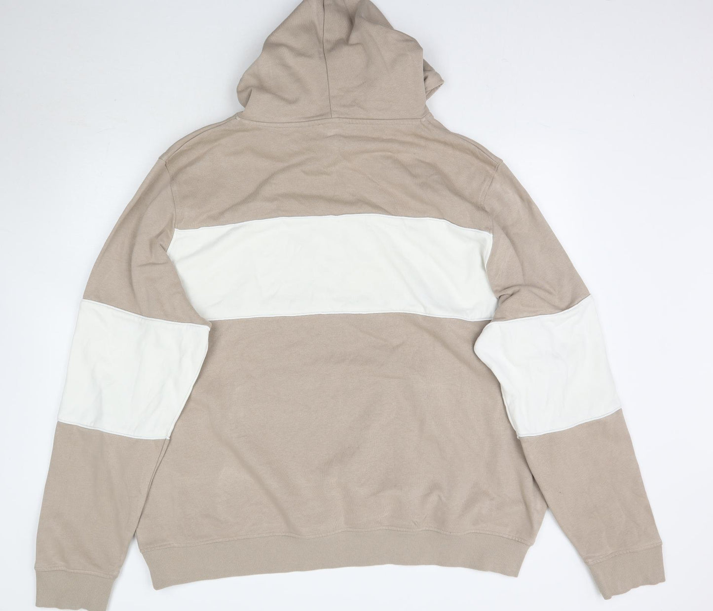 New Look Mens Beige   Pullover Hoodie Size 4XL