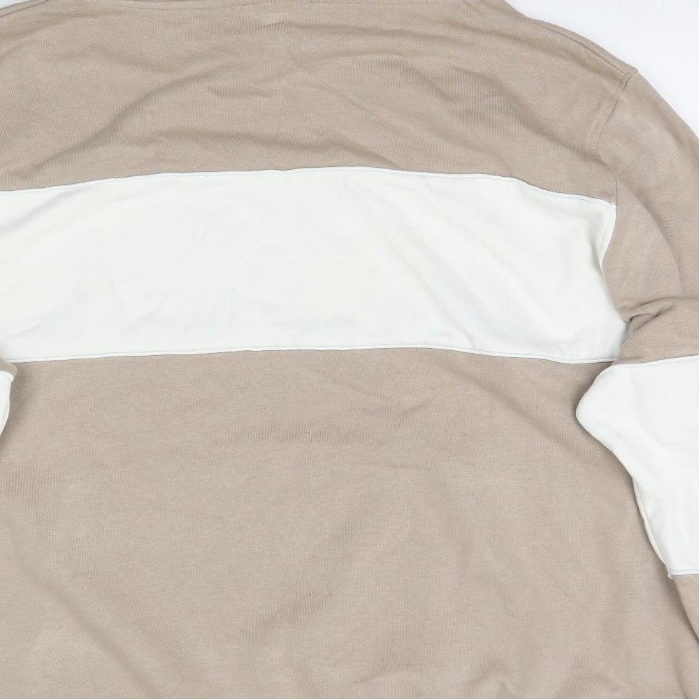 New Look Mens Beige   Pullover Hoodie Size 4XL