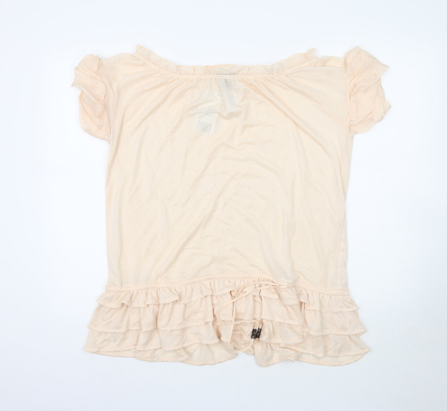 MNG Womens Pink   Basic Blouse Size L  - Peach / Apricot colour