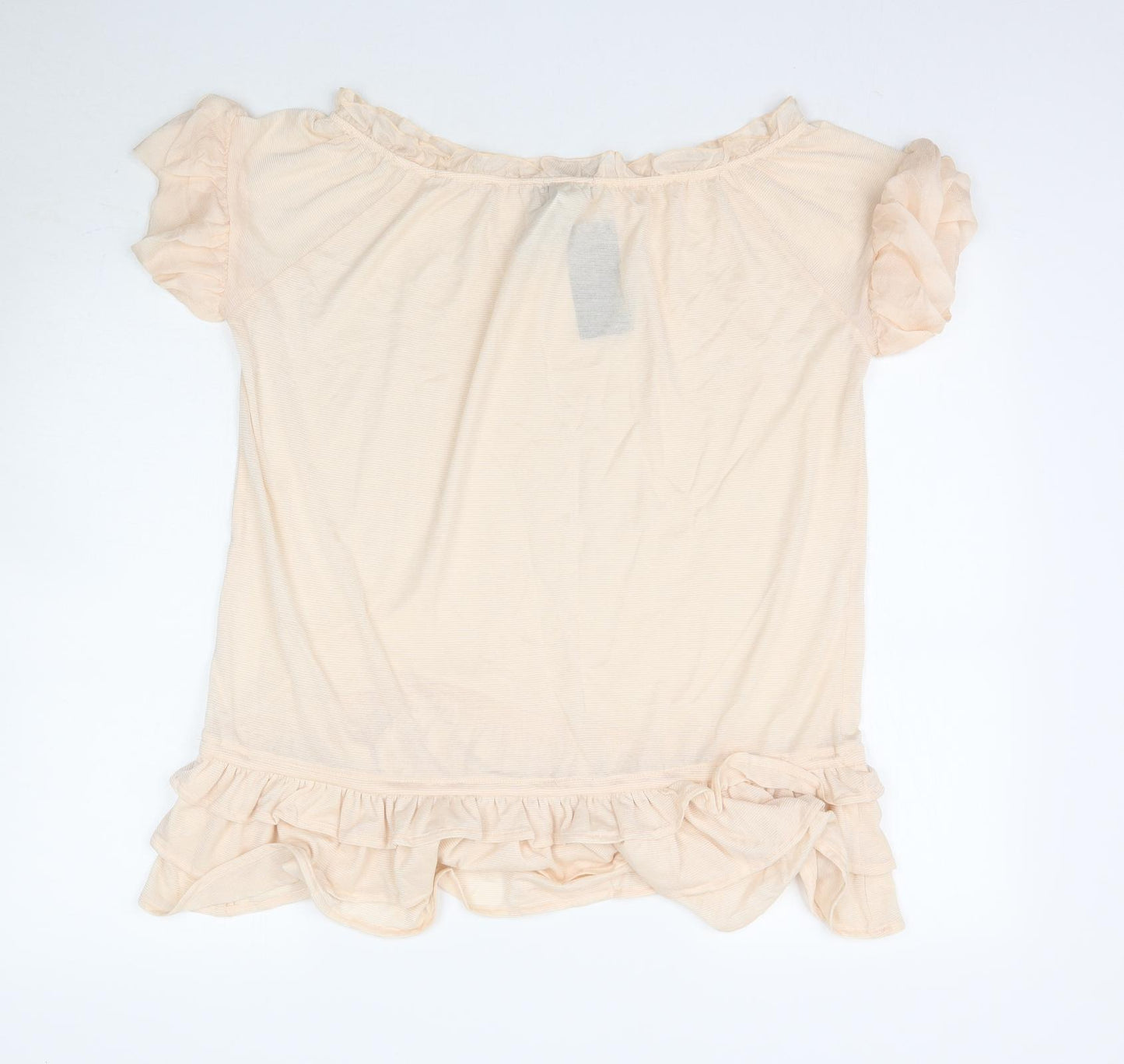 MNG Womens Pink   Basic Blouse Size L  - Peach / Apricot colour