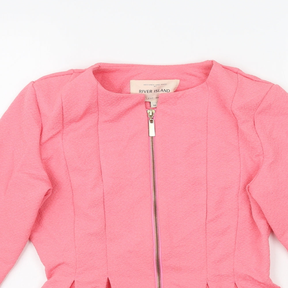 River Island Womens Pink   Jacket Blazer Size 10