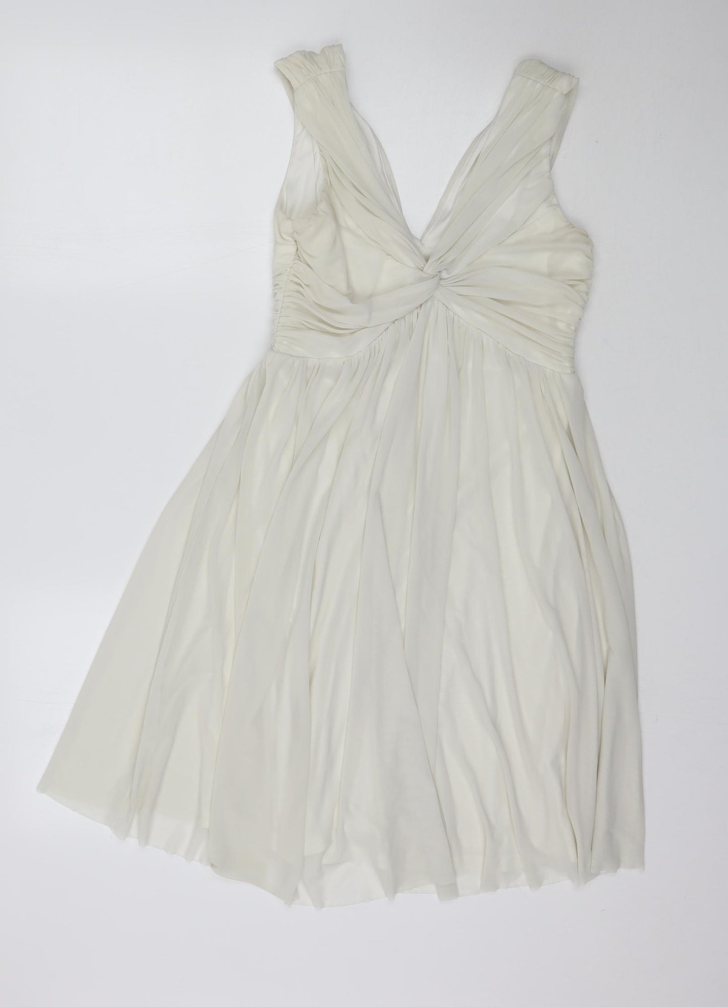 ASOS Womens Ivory   Fit & Flare  Size 8