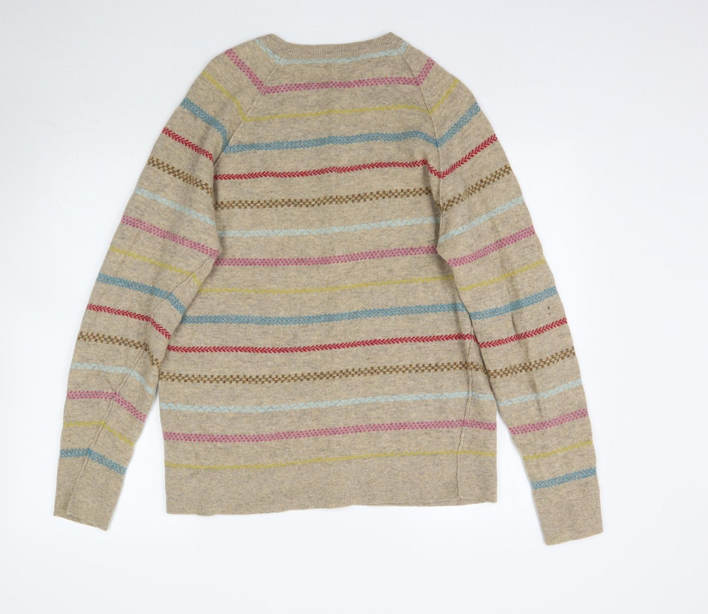 Farhi Womens Beige Striped  Pullover Jumper Size L