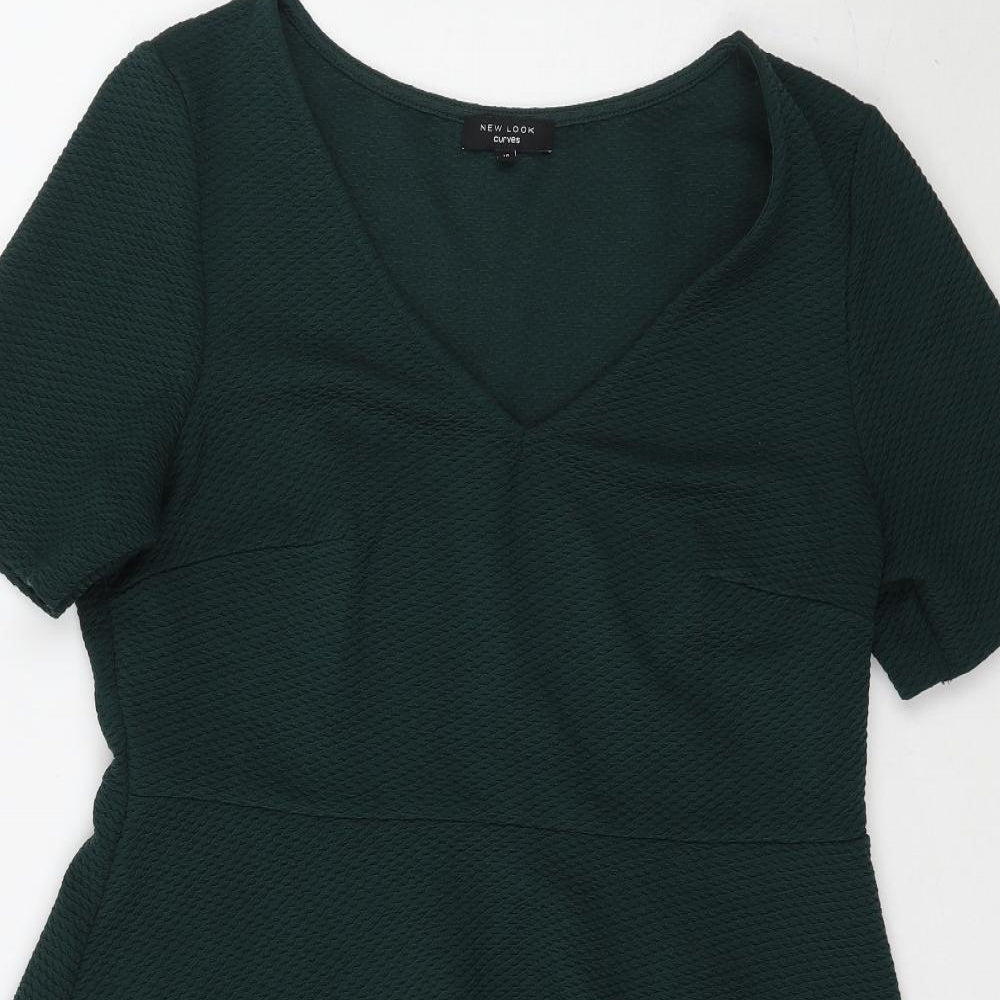 New Look Curves Womens Green   Fit & Flare  Size 18