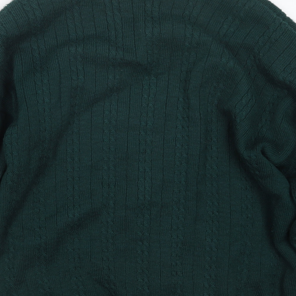 Oakmont Mens Green  Knit Pullover Jumper Size M