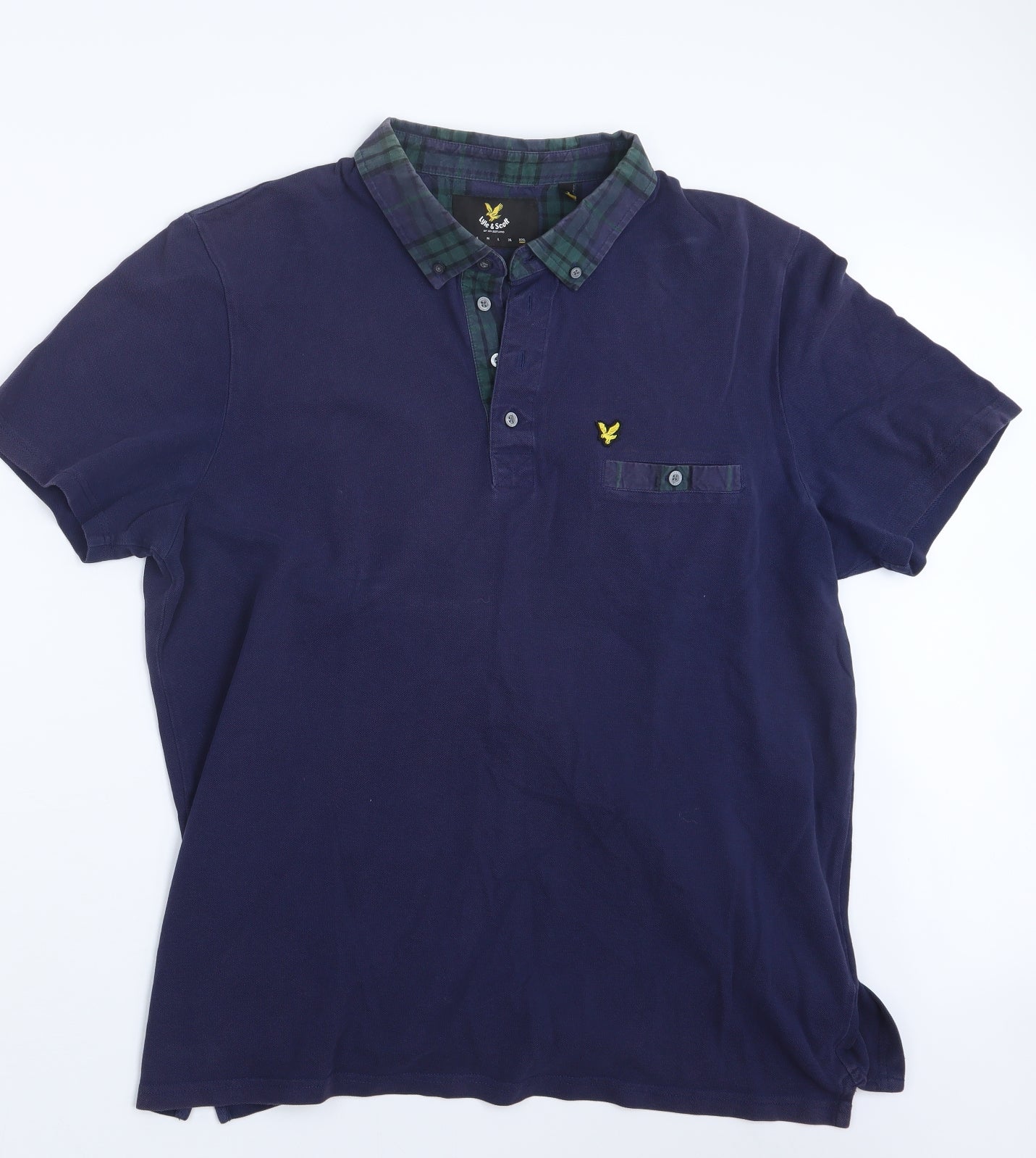 Lyle & Scott Mens Blue    Polo Size 2XL