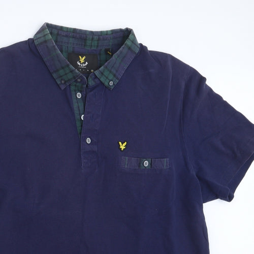 Lyle & Scott Mens Blue    Polo Size 2XL