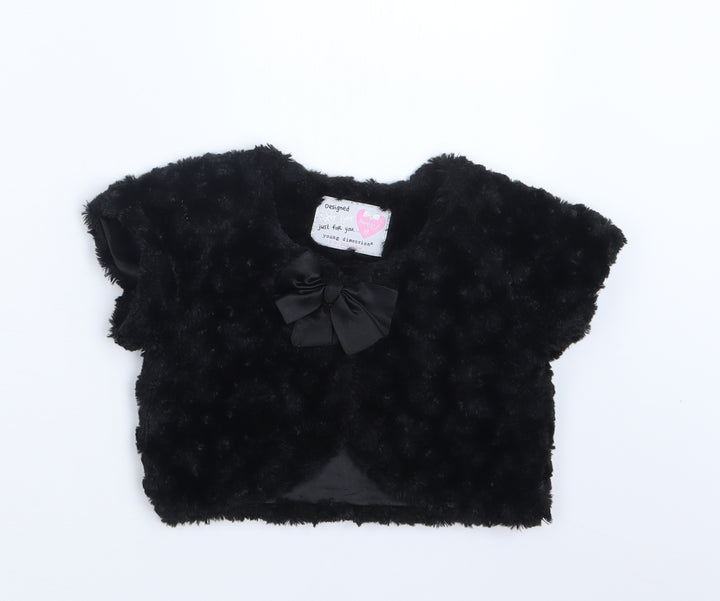 Young Dimension Girls Black Jacket Size 5-6 Years