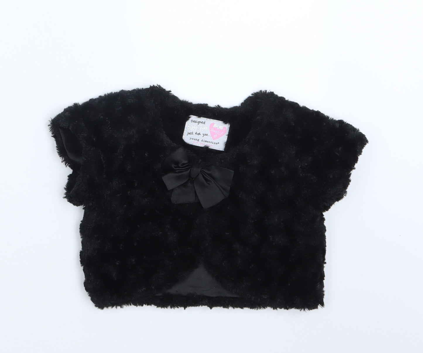 Young Dimension Girls Black   Jacket  Size 5-6 Years