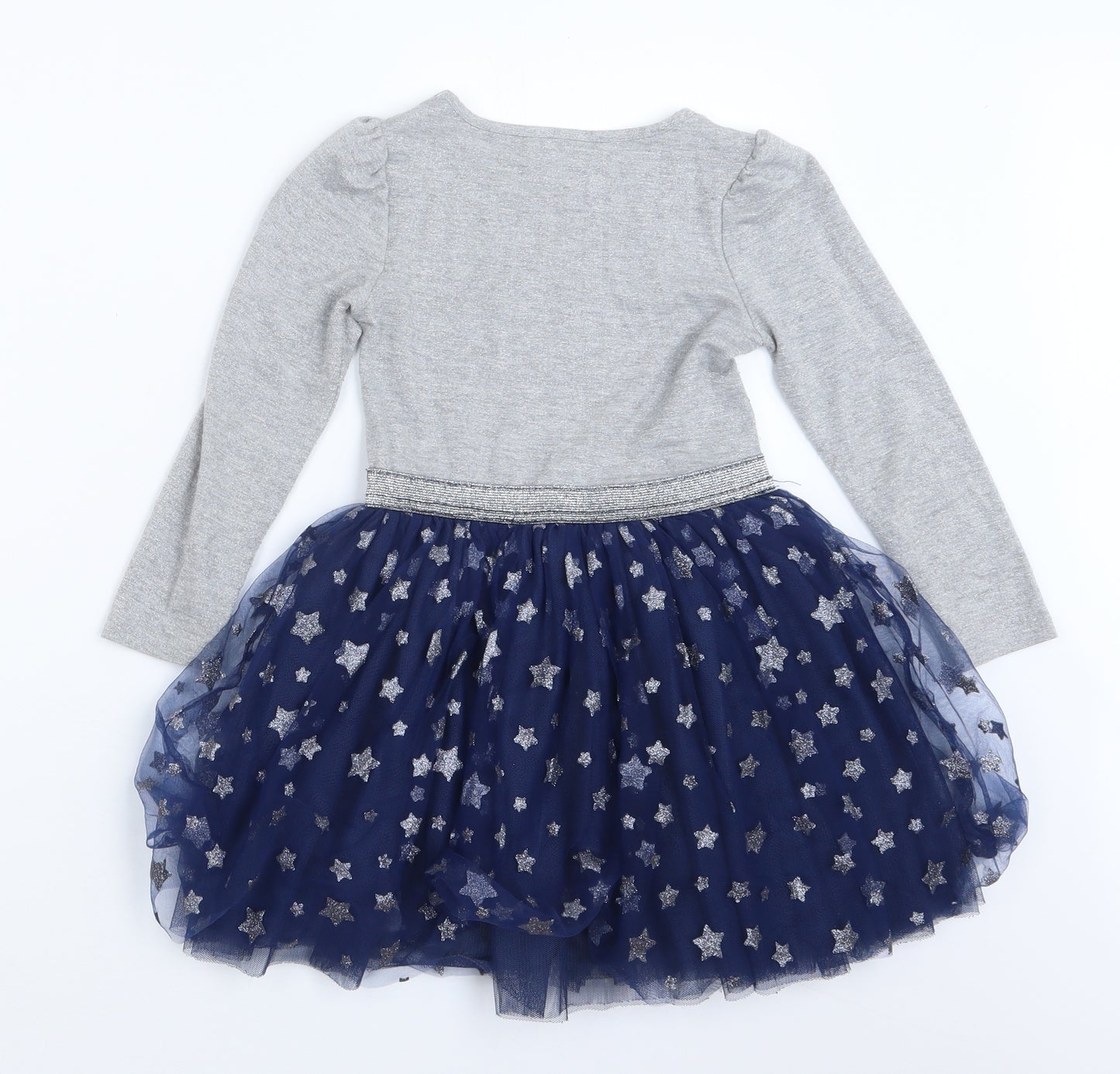 Primark Girls Grey   T-Shirt Dress  Size 4-5 Years