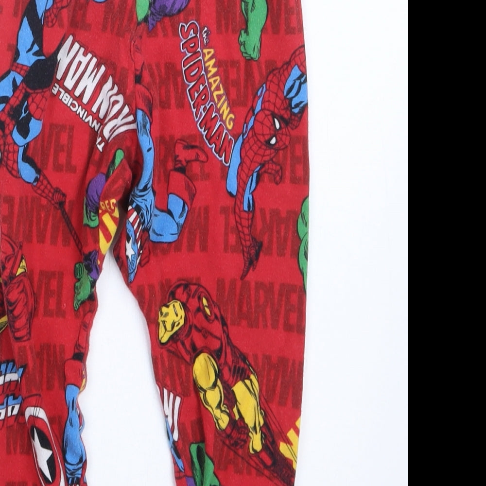 Matalan Boys Red Geometric   Pyjama Set Size 4 Years  - Marvel