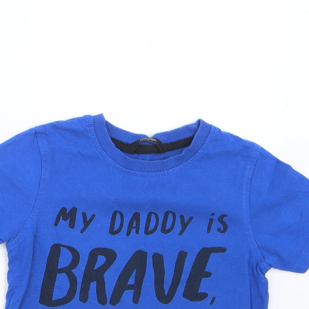 George Boys Blue   Basic T-Shirt Size 3-4 Years