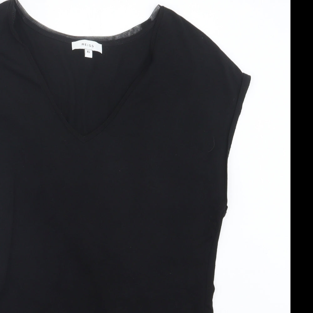 Reiss Womens Black   Basic T-Shirt Size XS