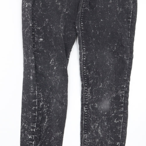 Divided by H&M Womens Black  Denim Straight Jeans Size 8 L30 in