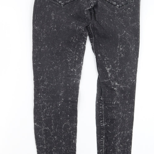 Divided by H&M Womens Black  Denim Straight Jeans Size 8 L30 in